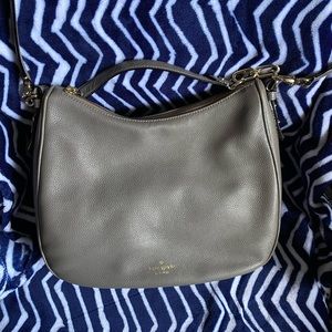 Gray Kate Spade purse